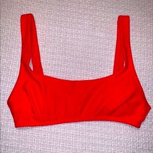 Aerie Wide Strap Scoop Bikini Top